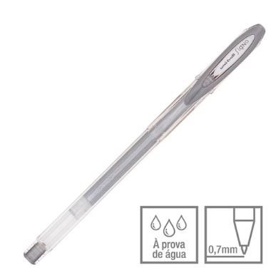 Caneta Gel Signo Noble Metal Prata - Uni
