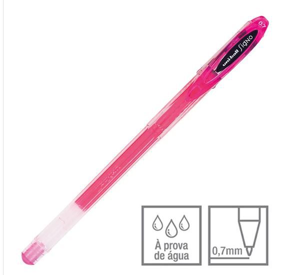 Caneta Gel 0,7mm Signo Neo Pink - Uni