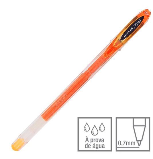Caneta Gel 0,7mm Signo Neo Laranja - Uni