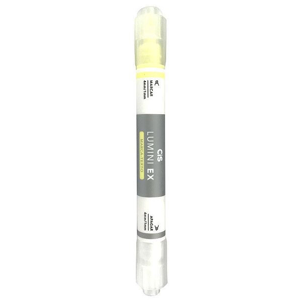 Marca Texto Lumini Ex C/apagador Amarelo - Cis