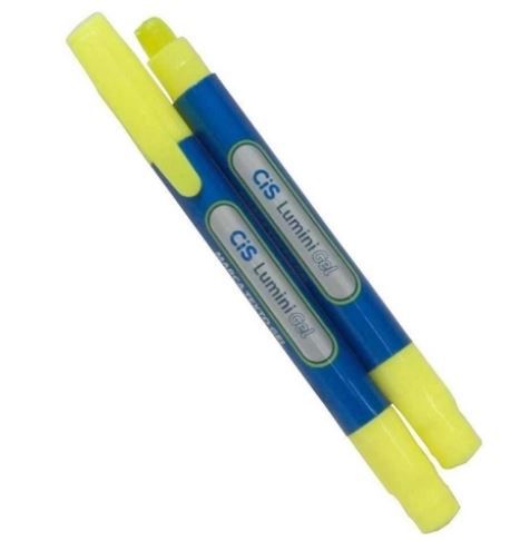 Caneta Marca Texto Lumini Gel Neon Amarelo - Cis