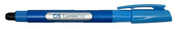 Caneta Marca Texto Lumini Gel Neon Azul - Cis