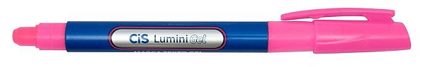 Caneta Marca Texto Lumini Gel Neon Rosa - Cis