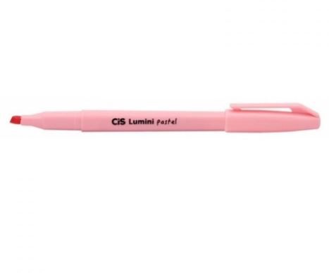 Caneta Marca Texto Lumini Pastel Rosa - Cis
