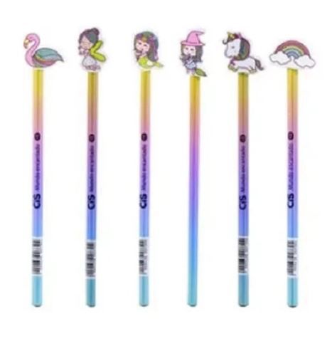 Lapis Preto C/borracha Hb Mundo Encantado - Cis