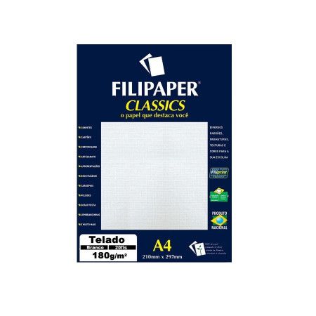 Papel A4 180g 20f Decor Bastonete Rs/br -filipaper