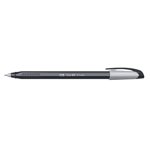 Caneta Esferografica 0,7mm Trio Bp Preta - Cis