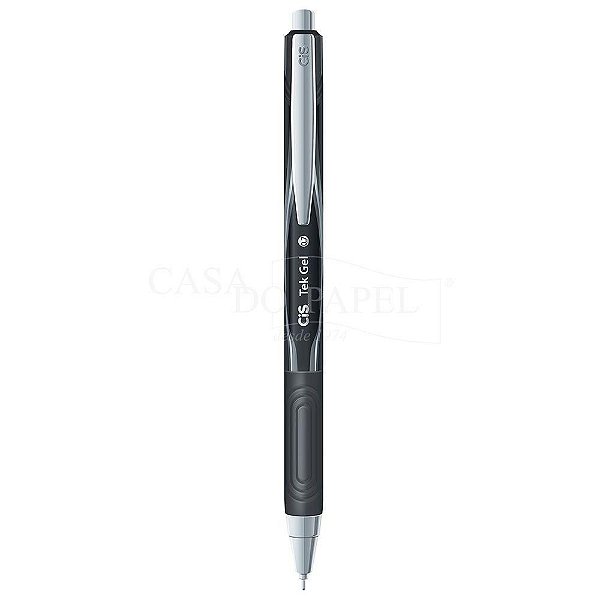 Caneta Tek Gel 0,7mm Preta - Cis