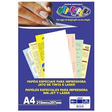 Papel Linho A4 180g 50f Verde - Offpaper