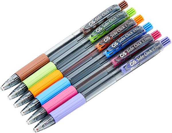 Caneta Esf 0,7mm Side Click Sortida - Cis
