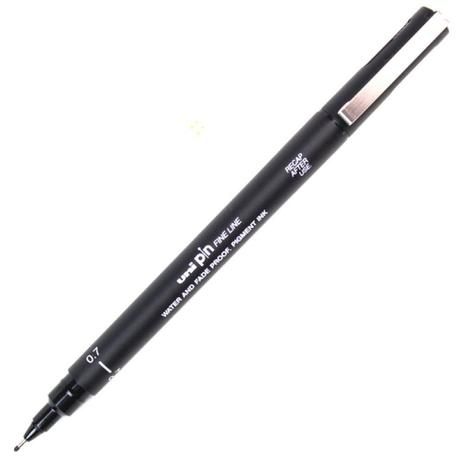 Caneta Pin Fine Line 0.7 Preta - Uni Ball