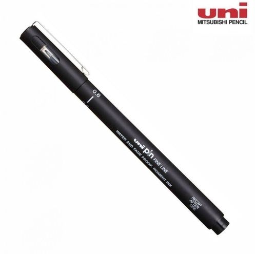 Caneta Pin Fine Line 0.6 Preta - Uni