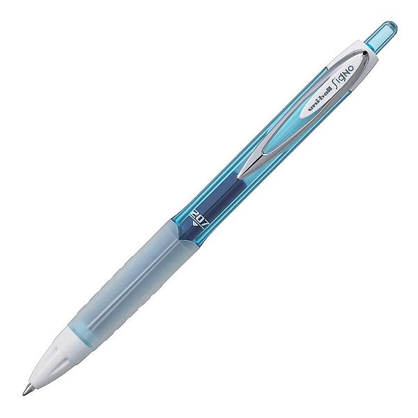 Caneta Retratil 0,7mm Signo 207 Azul Claro - Uni