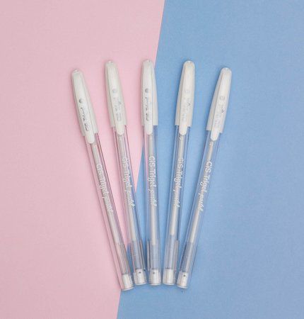 Caneta Esf 0,8mm Trigel Pastel Branca - Cis
