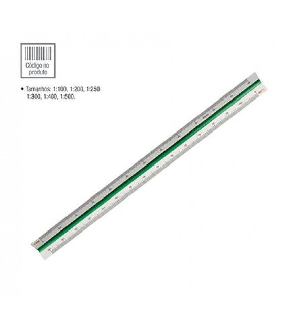 Escalimetro 30cm N/2 Triangular - Cis