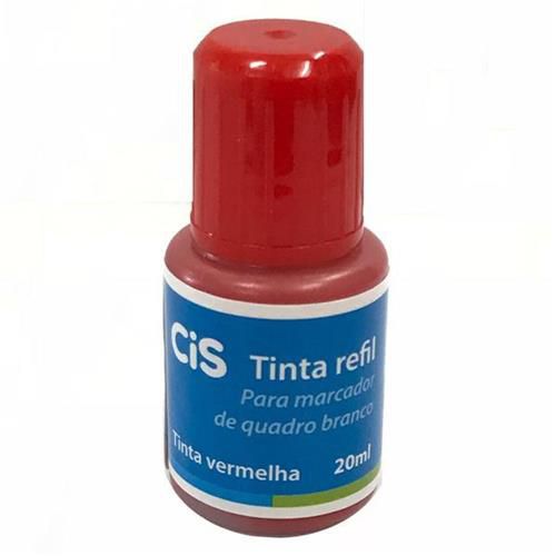 Tinta Marcador Quadro Branco 20ml Vermelho - Cis
