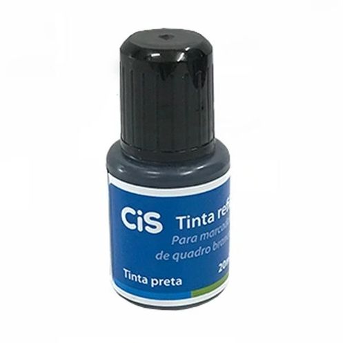 Tinta Marcador Quadro Branco 20ml Preto - Cis