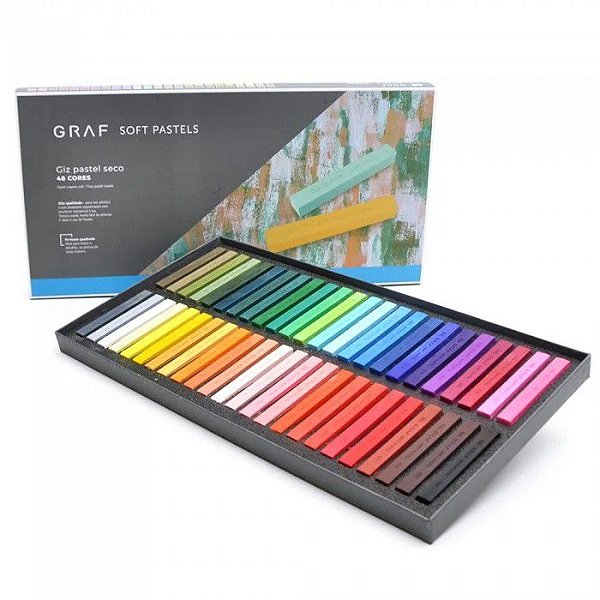 Estojo C/48 Giz Graf Pastels Seco Sortido - Cis