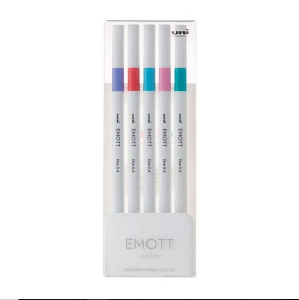 Estojo C/5 Canetas Emott 0,4mm Candypop Colo - Uni