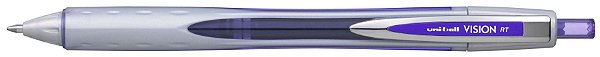 Caneta Retratil 0,8mm Vision Rt Violeta - Uni Ball