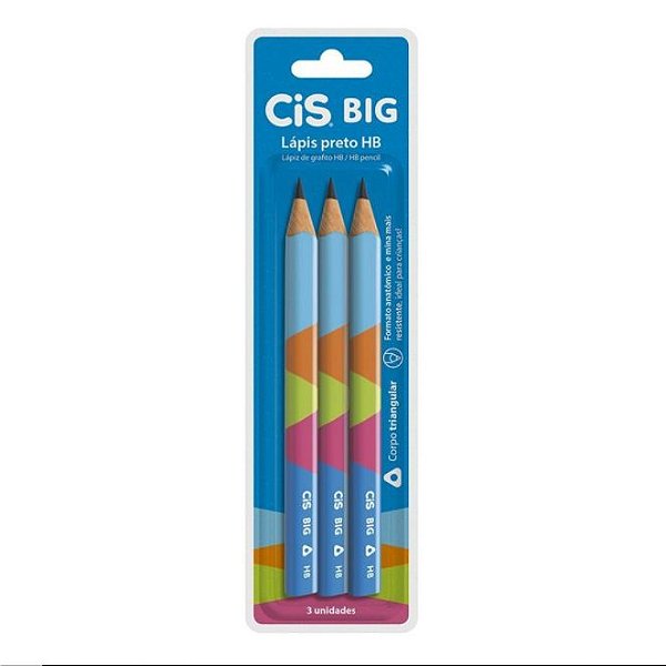 Lapis Preto Hb Blister C/3 Big - Cis