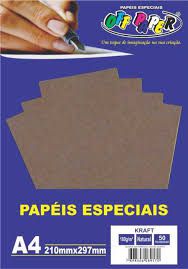 Papel A4 180g 50f Kraft Antilope - Off Paper