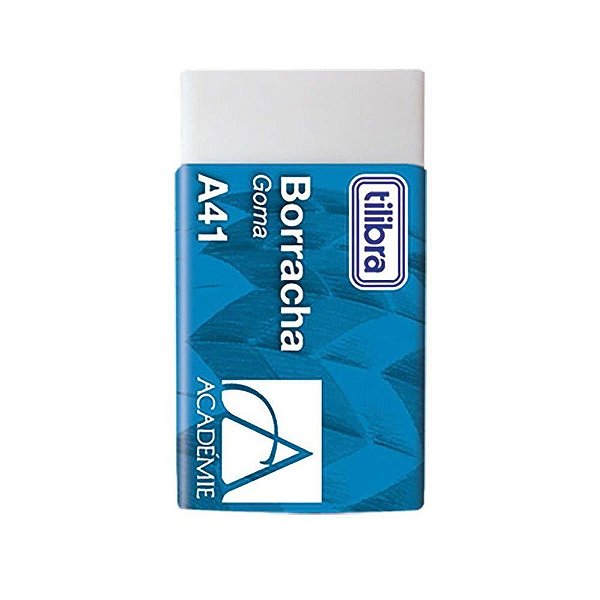 Borracha Pq A41 Academie Branco - Tilibra