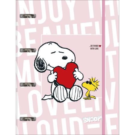 Caderno Fichario Argolado Snoopy - Tilibra