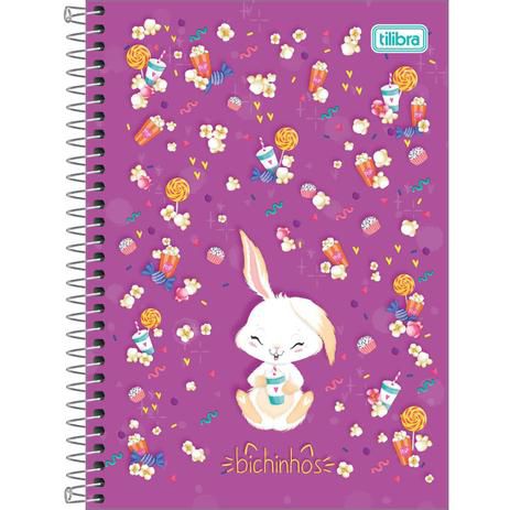 Caderno Esp Cd 1/4 80f Bichinho - Tilibra
