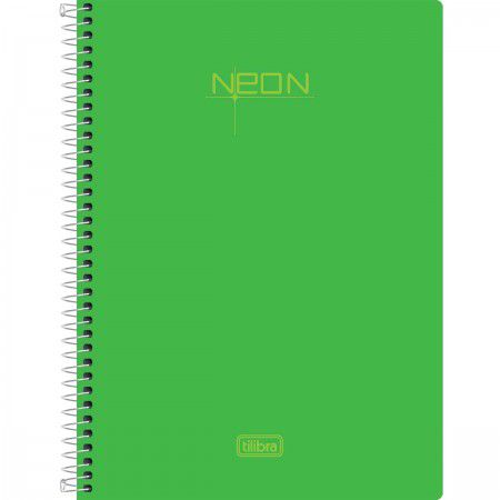 Caderneta Esp Cp 1/8 80f Neon Verde - Tilibra