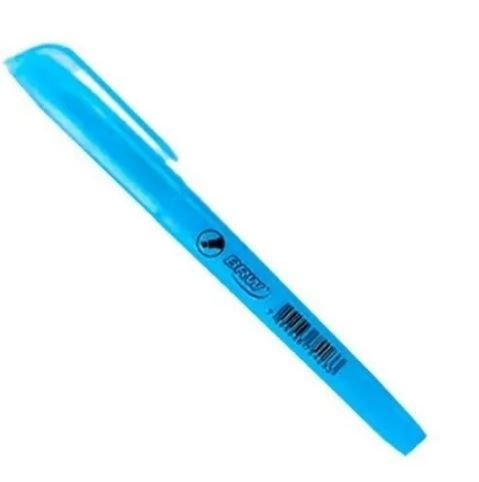 Caneta Marca Texto Azul - Brw