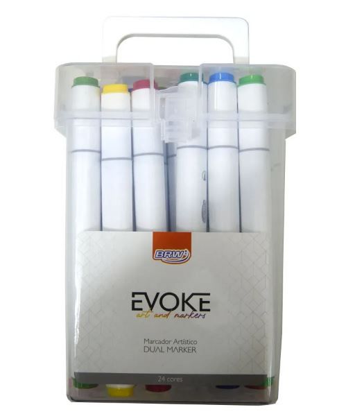 Estojo C/24 Marcador Evoke Dual Marker - Brw