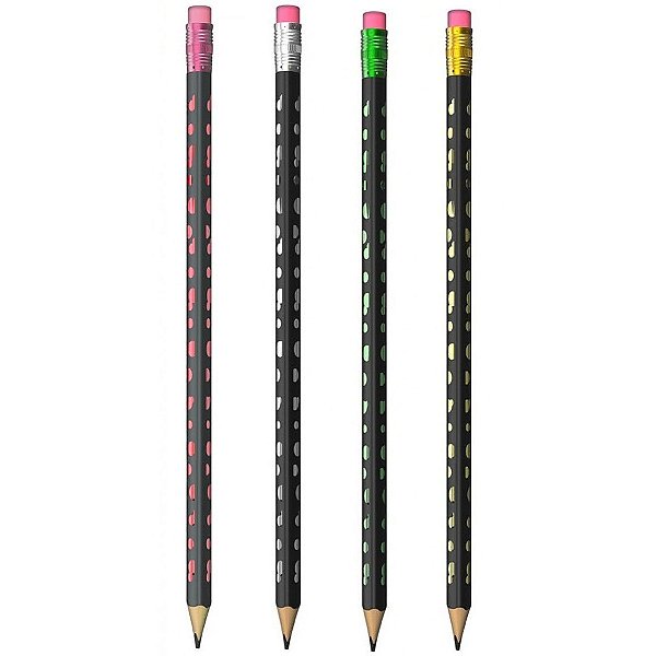 Lapis Preto N/2 C/borracha Bubbles - Tilibra