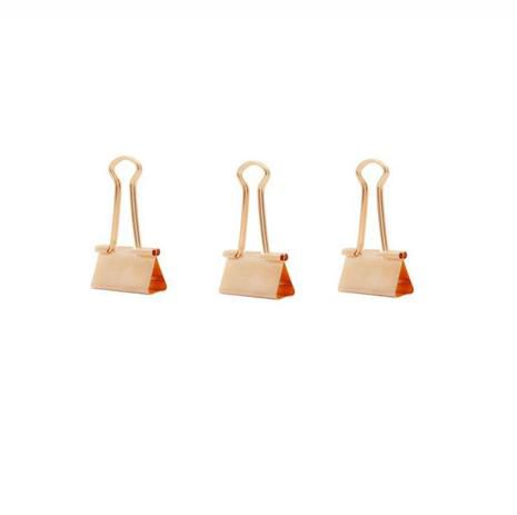 Binder Clips 19mm Metal Coracao Rose Unidade - Cis