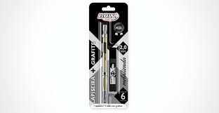 Lapiseira 2,0mm C/grafite Metal Ouro Blister -brw