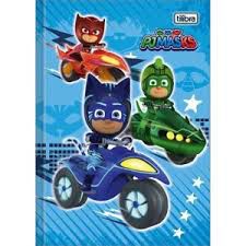Caderno Broc Cd 1m 48f Pj Masks - Tilibra
