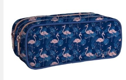 Estojo Duplo G Academie Flamingo - Tilibra