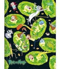 Caderno Broc Cd 1m 80f Rick And Morty - Tilibra