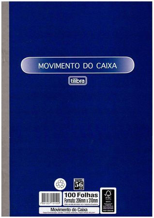 Livro Movimento Caixa 100f Grande - Tilibra