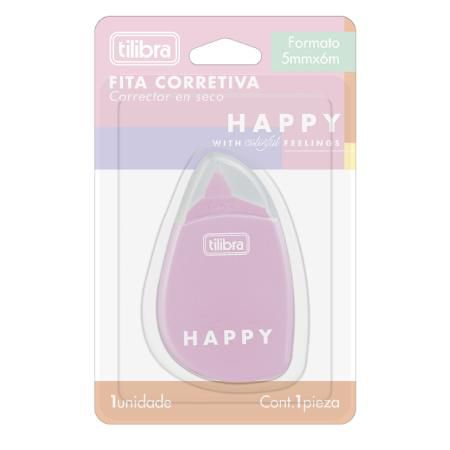 Fita Corretiva Blister Happy - Tilibra
