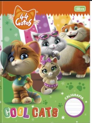Caderno Broc Cd 40f Caligrafia 44 Gatos - Tilibra
