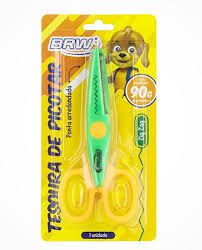Tesoura Picotar Escolar Zig Zag Blister - Brw