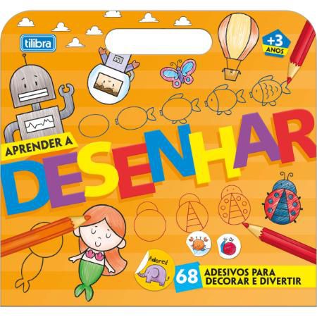 Caderno Cartilha 16f Acad Maleta Ap Desenh-tilibra