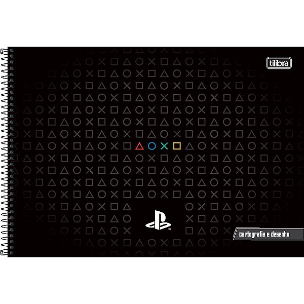 Caderno Esp Cd Cartografia 80f Playstation-tilibra