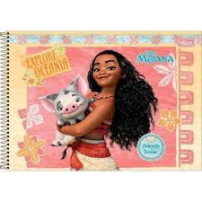 Caderno Esp Cd Cartografia 96f Moana - Tilibra