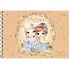 Caderno Esp Cd Cartografia 80f Jolie - Tilibra