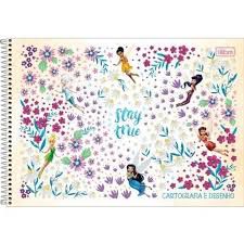 Caderno Esp Cd Cartografia 80f Fadas - Tilibra