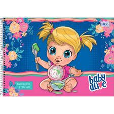 Caderno Esp Cd Cartografia 80f Baby Alive -tilibra