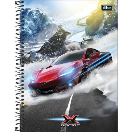 Caderno Esp Cd Univ 1m 80f X-racing - Tilibra