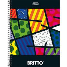 Caderno Esp Cd Univ 1m 96f Romero Britto - Tilibra
